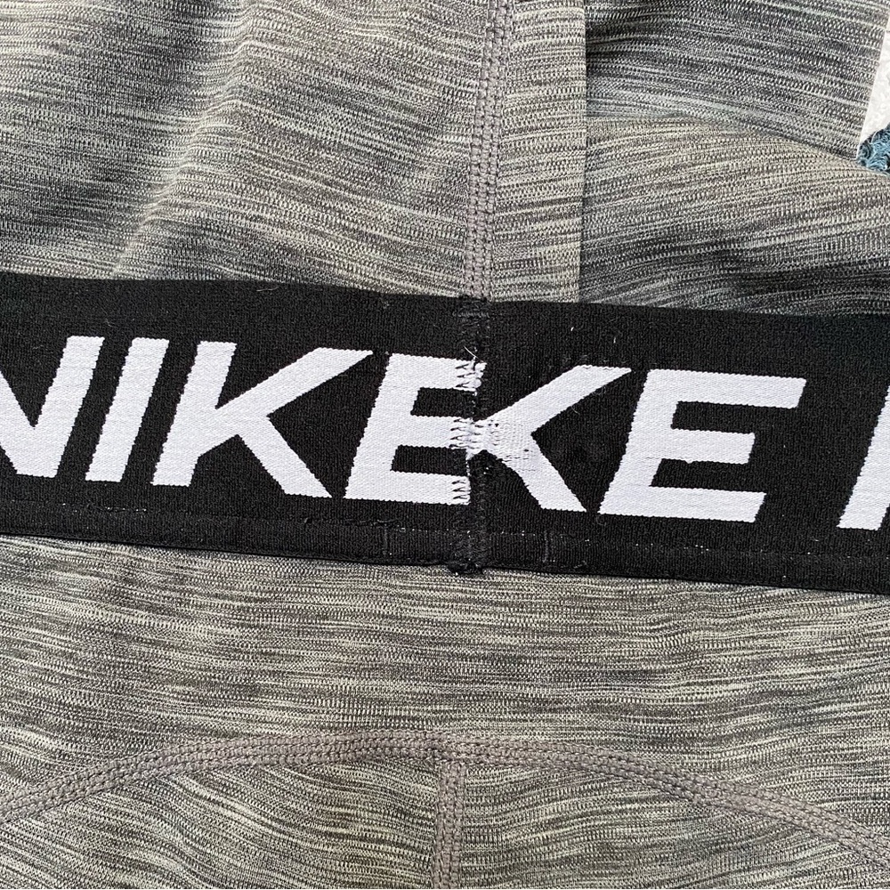 Nike pro dri-fit leggings heather gray size xs - Picture 2 of 8